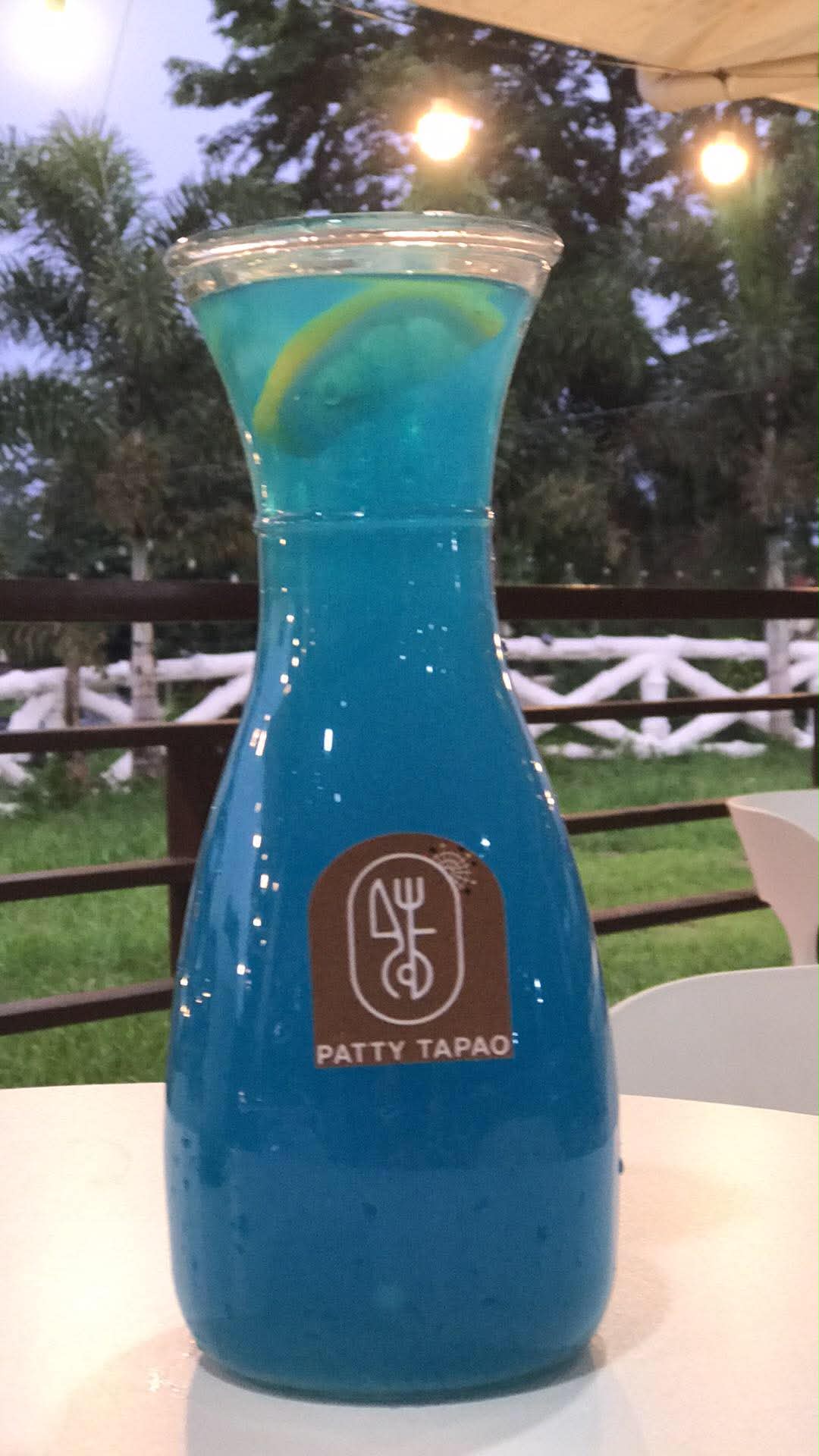 Blue Lemonade Pitcher
